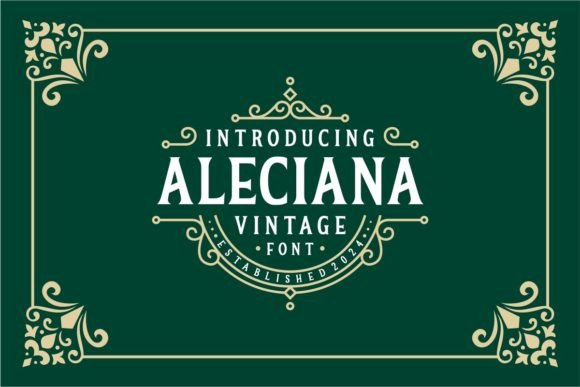 Aleciana: A Refined Serif Font for Small Business Branding