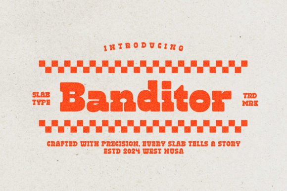Banditor: A Bold Slab Serif for Editorial Identity