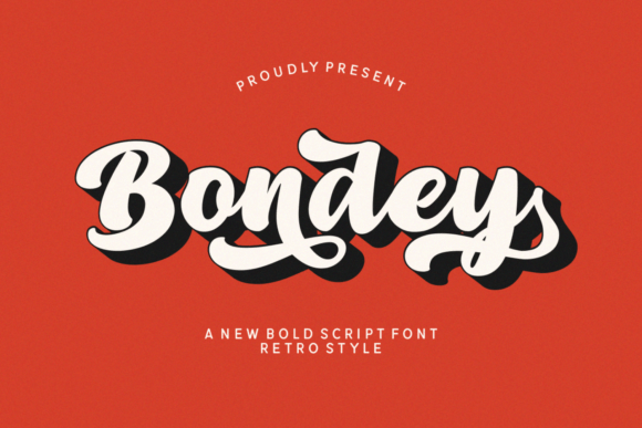 Bondey: A Bold Retro Script Font for Standout Branding