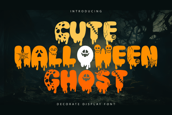Cute Halloween Ghost Font for Playful Digital Branding