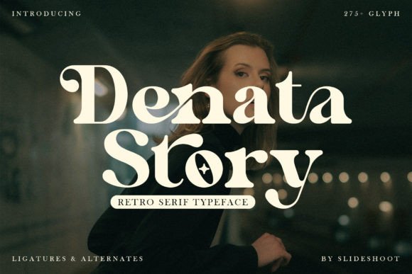 Denata Story: A Serif Font for Digital Design