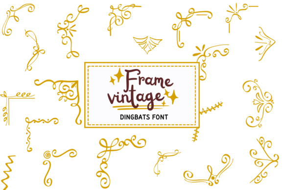 Frame Vintage: A Dingbat Font for Scroll-Stopping Brand Moments