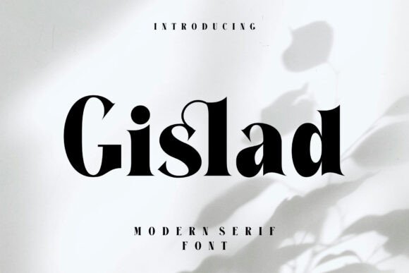 Gislad: A Playfully Nostalgic Serif Font for Authentic Retro Branding