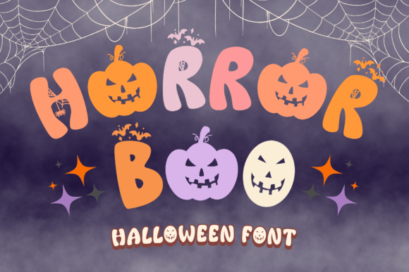 Horror Boo: A Playful Retro Typeface for Halloween Branding