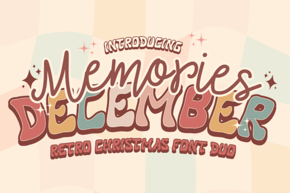 Memories December: A Retro Christmas Typeface for Digital Charm