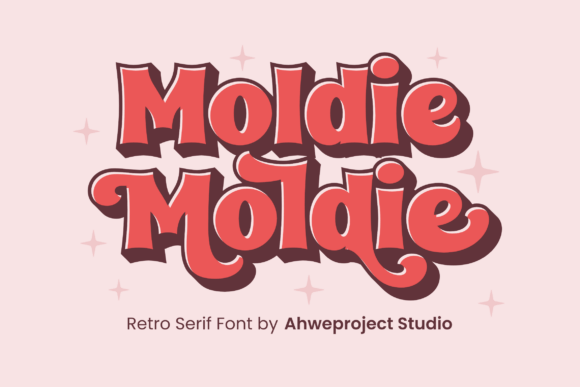 Moldie: A Playful Retro Serif Font for Bold Digital Branding
