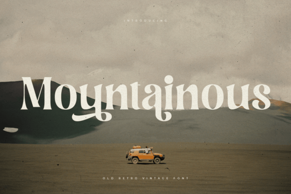 Montainous Vintage Serif Font for Handmade Brands