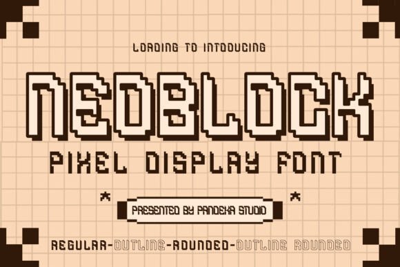 Neoblock: A Pixel-Perfect Display Font for Bold Brand Identities