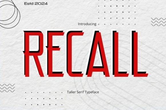 Recall: A Serif Font for Crafters and Product Creators