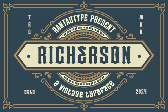 Richerson: A Vintage Serif Font That Elevates Real Small Business Branding