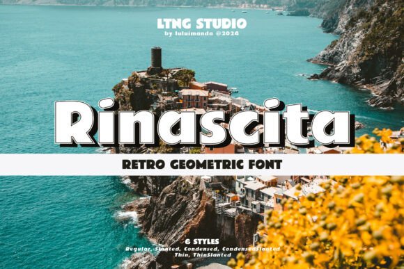 Rinascita: A Bold, Retro-Modern Sans Serif for Digital Branding