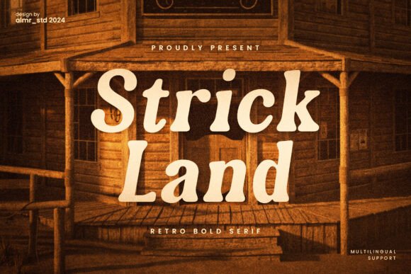 Strickland: A Retro Bold Serif Font That Anchors Digital Branding