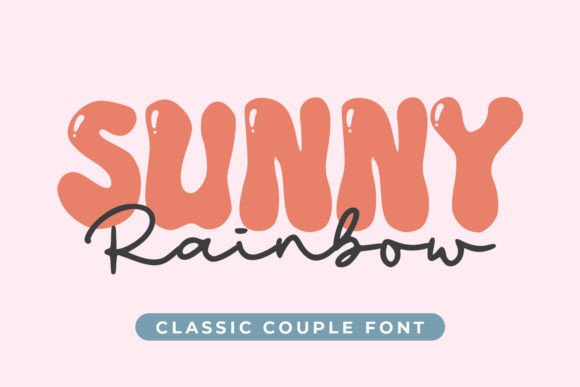 Sunny Rainbow Duo: A Craft-Friendly Font Pair for Real Products