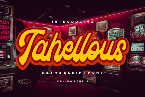 Tahellous: A Retro Script Font That Elevates Digital Branding