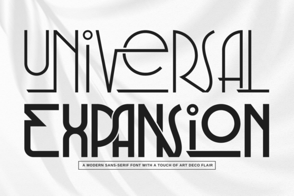 Universal Expansion Font: Retro Charm for Handmade Labels & Signs