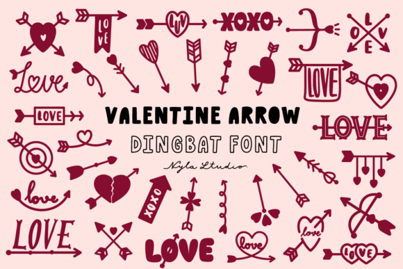 Valentine Arrow Font: Playful Branding for Small Businesses